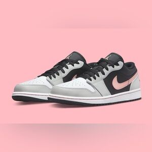 Nike Jordan 1 Low Grey Fog & Bleached Coral